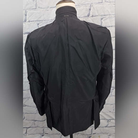 Z Zegna Men's Blazer Sport Coat Jacket City Gray Striped 100% Wool 40R - Picture 10 of 16